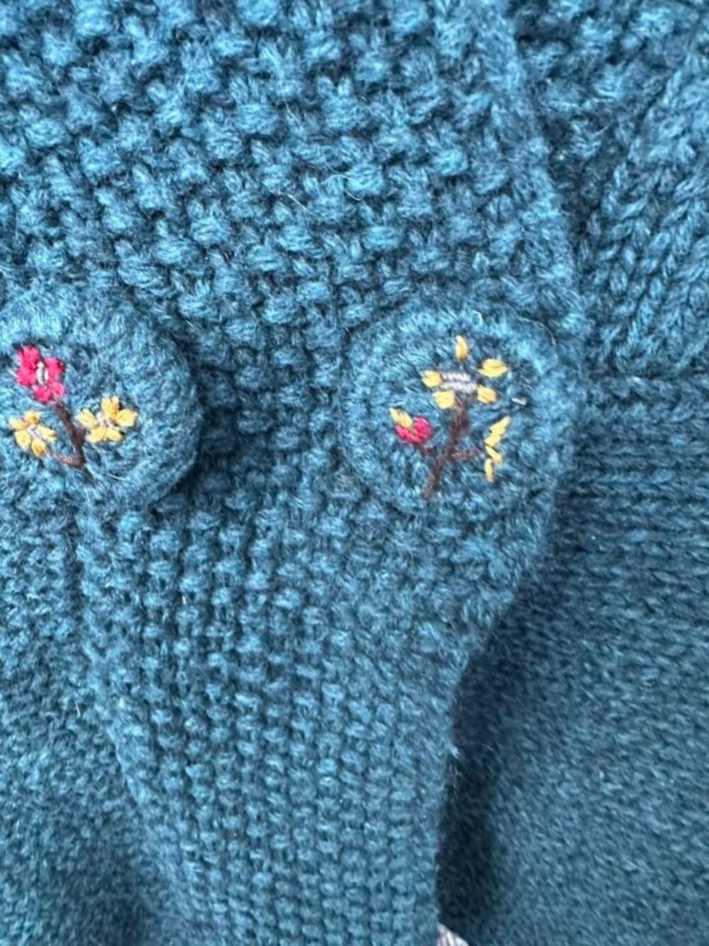 Anthropologie Charlie & Robin Princess Sleeve Cardigan  Medium Knitted button fr - Picture 5 of 8